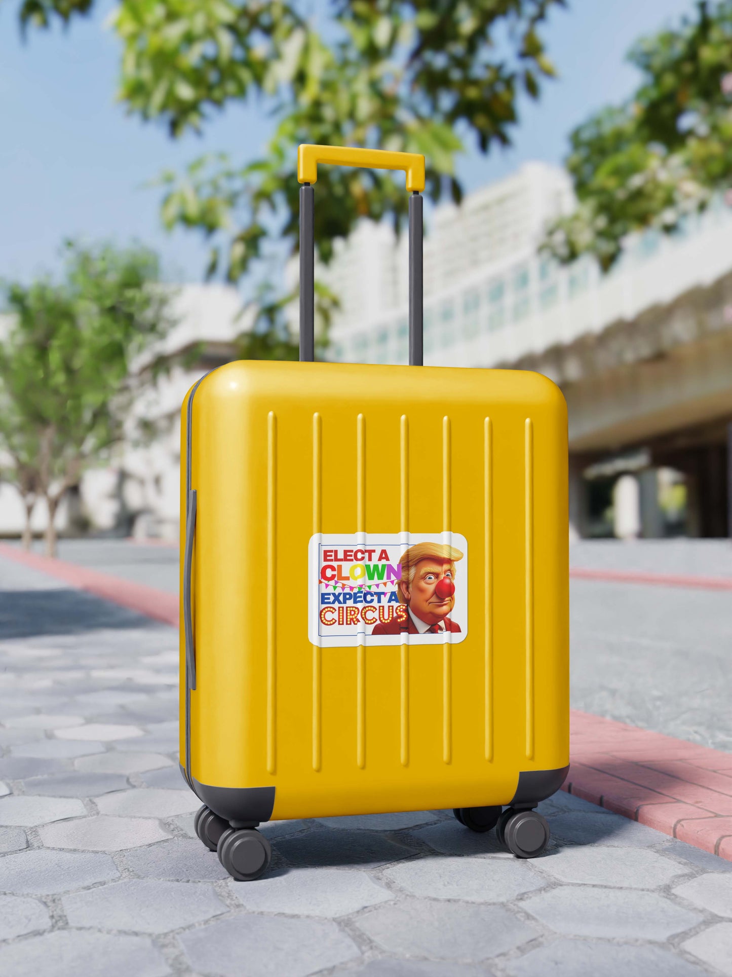 Elect a Clown, Expect a Circus – Vinyl Sticker 🎪🤡