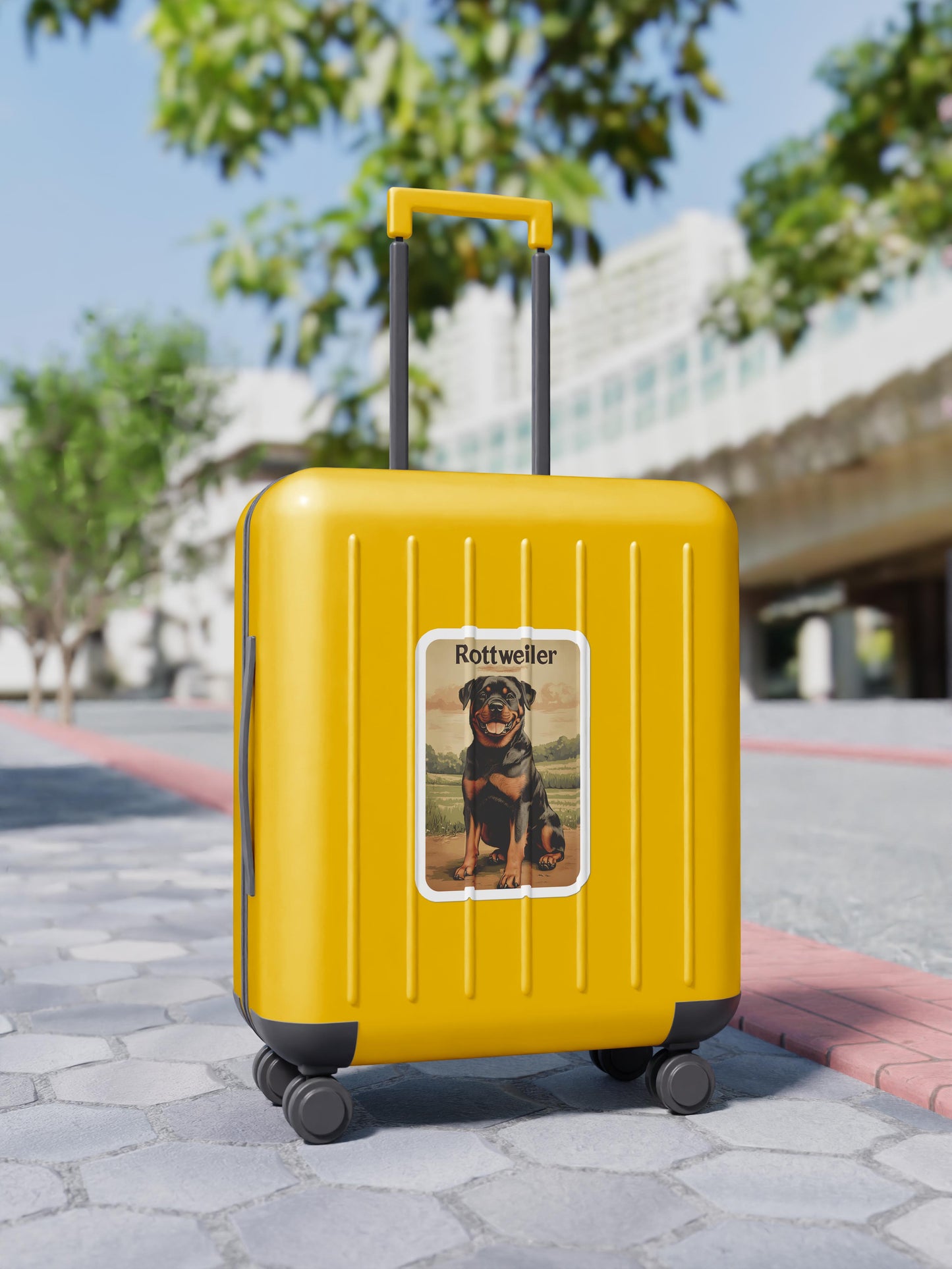 Vintage Rottweiler Sticker – Durable Vinyl Sticker