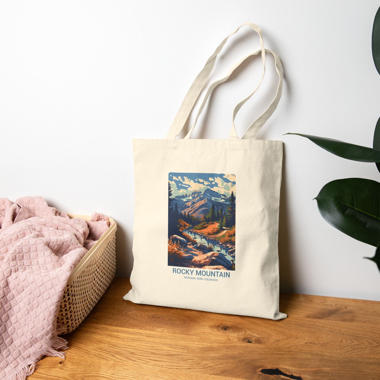 Rocky Mountain National Park Canvas Tote Bag