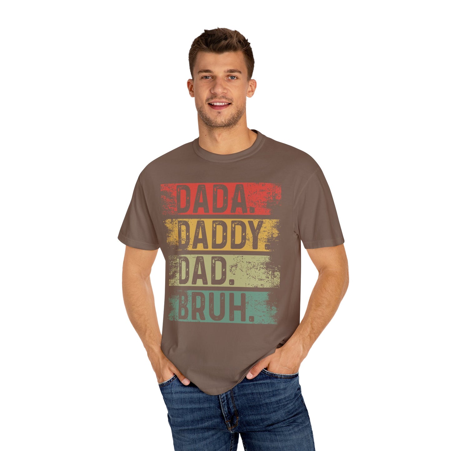 Dada, Daddy, Dad, Bruh, Men's Garment-Dyed T-shirt