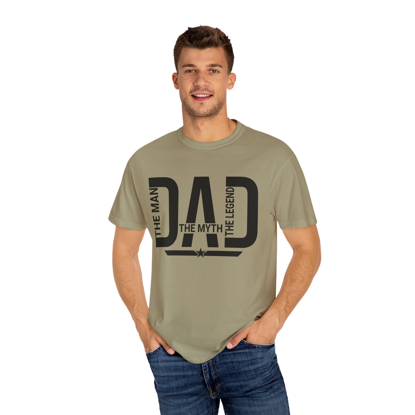 Dad The Man The Myth The Legend, Men's Garment-Dyed T-shirt