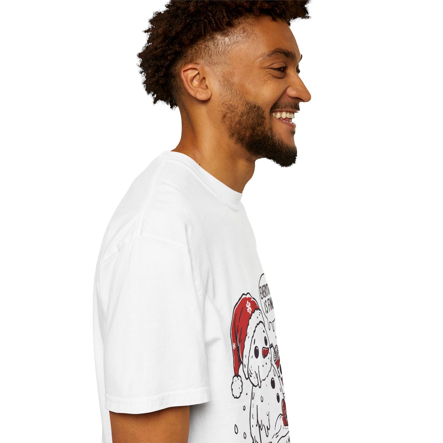 Snowman T-Shirt - "Everything is Fine, I'm Just Having a Meltdown" - Funny Winter Tee