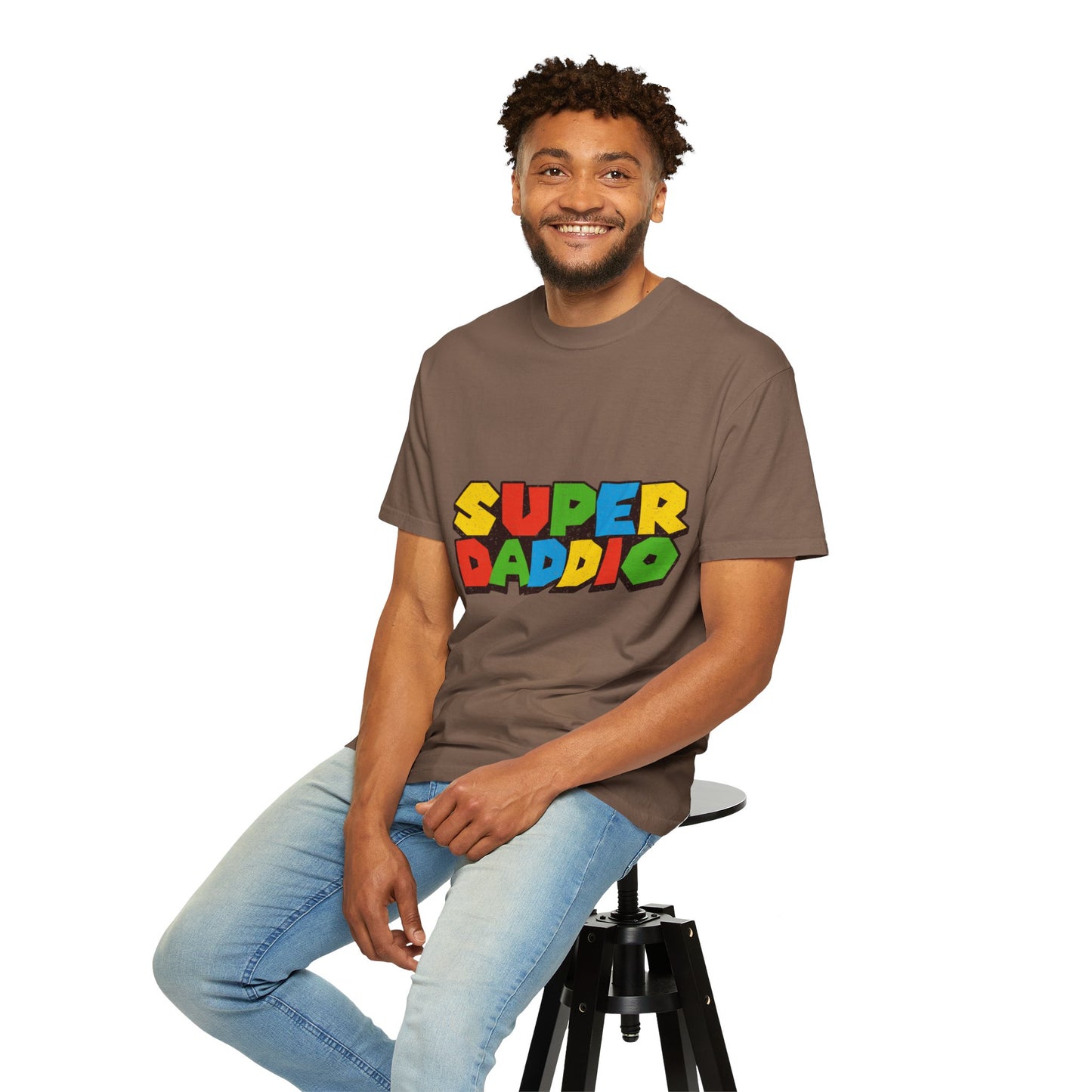 Super Daddio, Men's Garment-Dyed T-shirt