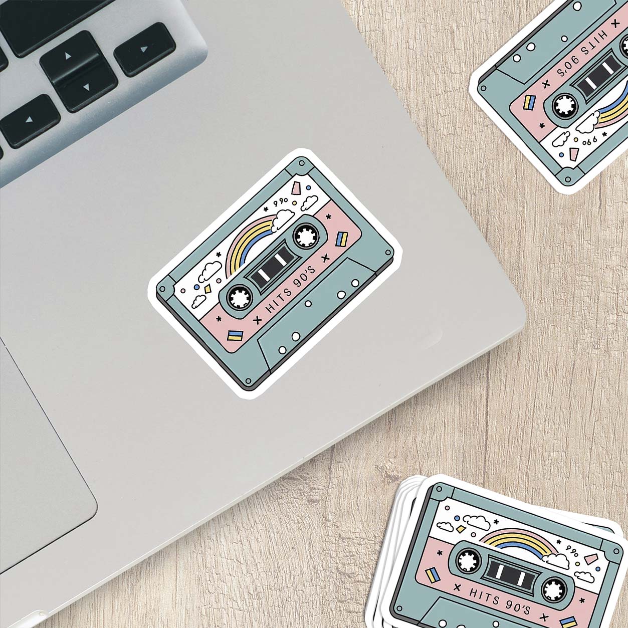 Retro 90βs Sticker β Weatherproof Vinyl for Laptops, Cups & More
