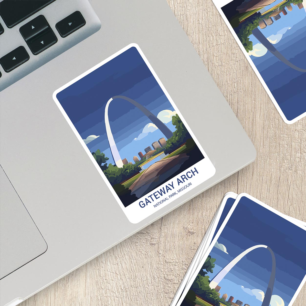 Gateway Arch National Park Sticker – Durable Vinyl Sticker