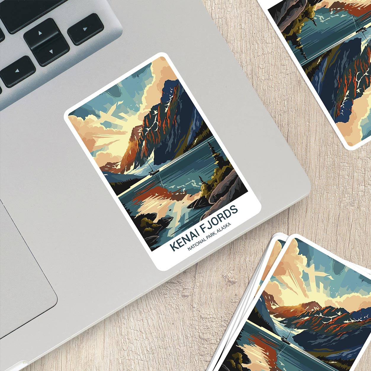 Kenai Fjords National Park Sticker – Durable Vinyl Sticker