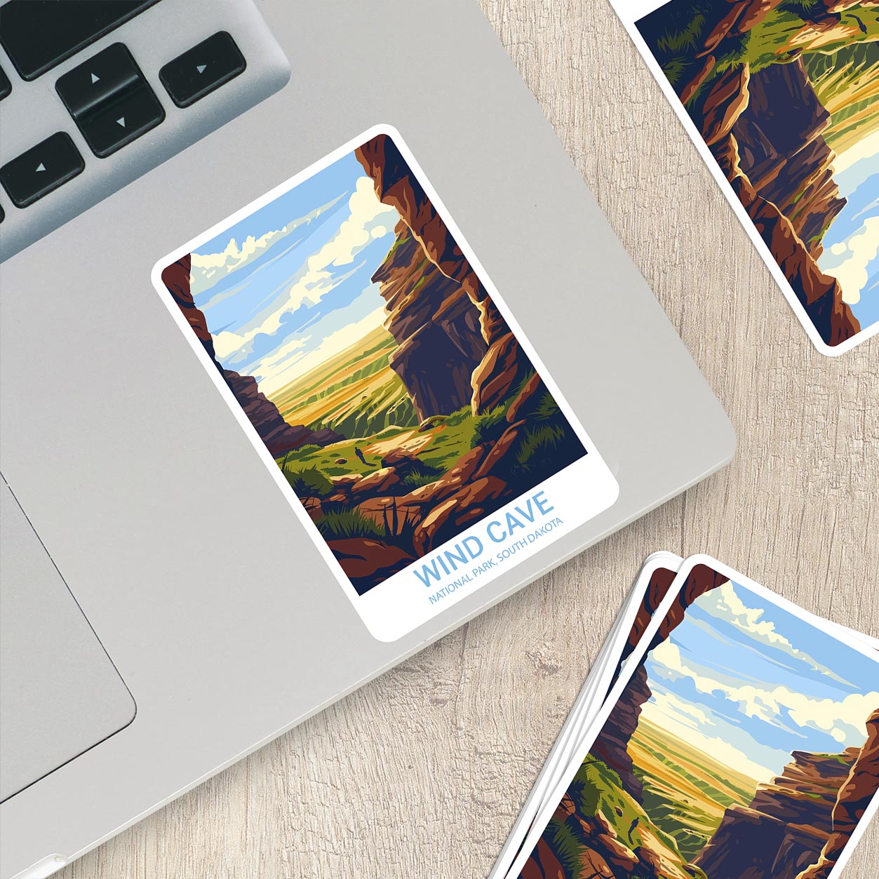 Wind Cave National Park Sticker – Durable Vinyl Sticker