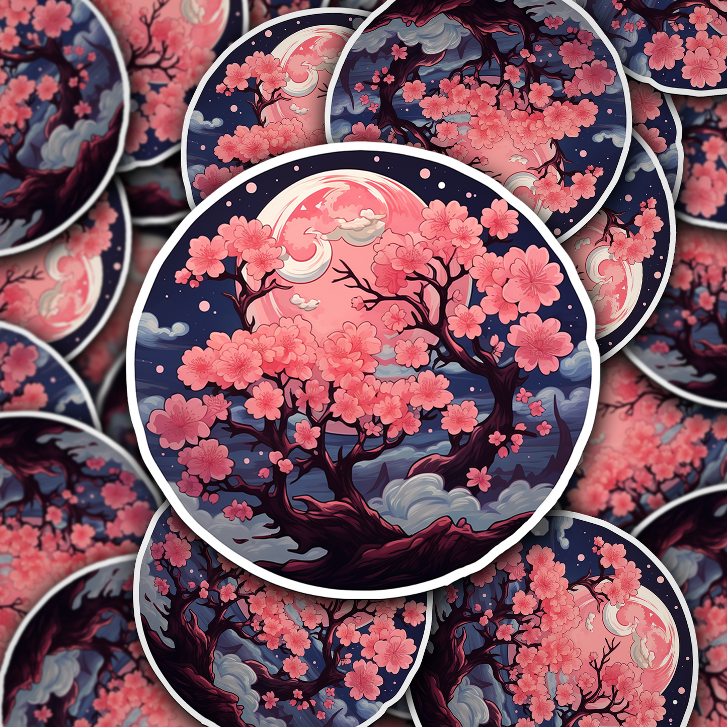 Cherry Blossom Vinyl Sticker - Embrace Nature's Beauty Anywhere You Go!