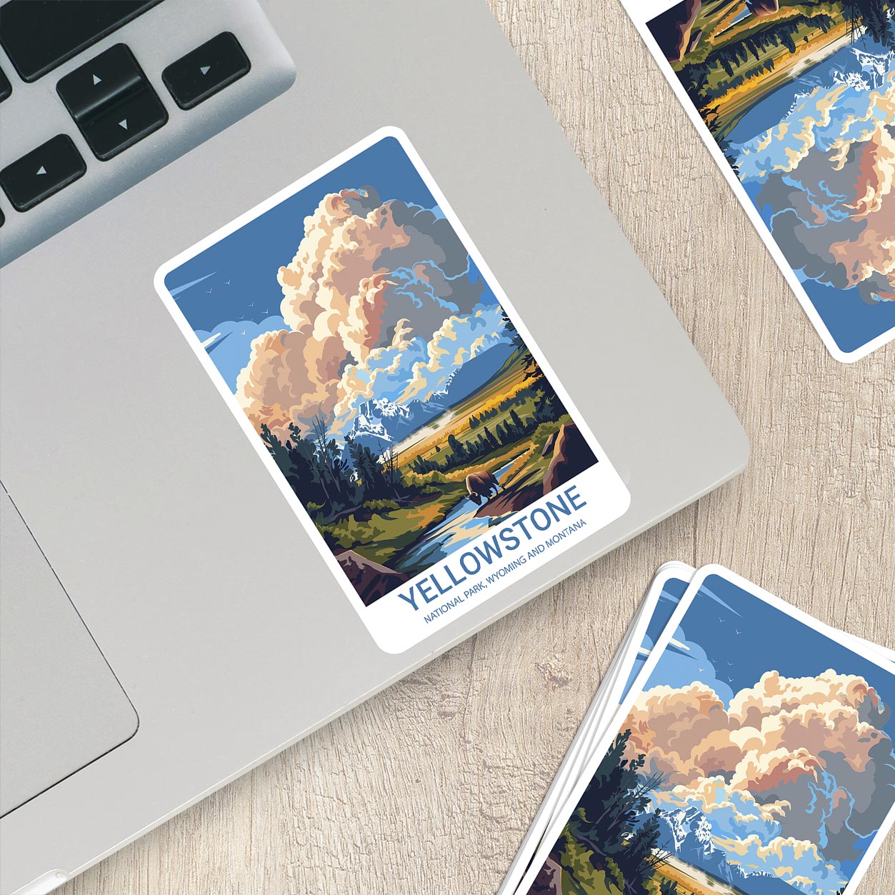 Yellowstone National Park Sticker – Durable Vinyl Sticker