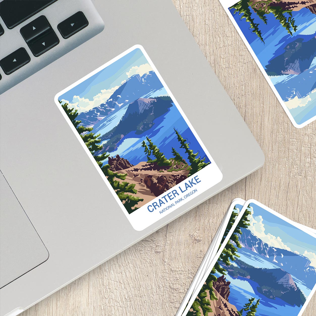 Crater Lake National Park Sticker – Durable Vinyl Sticker