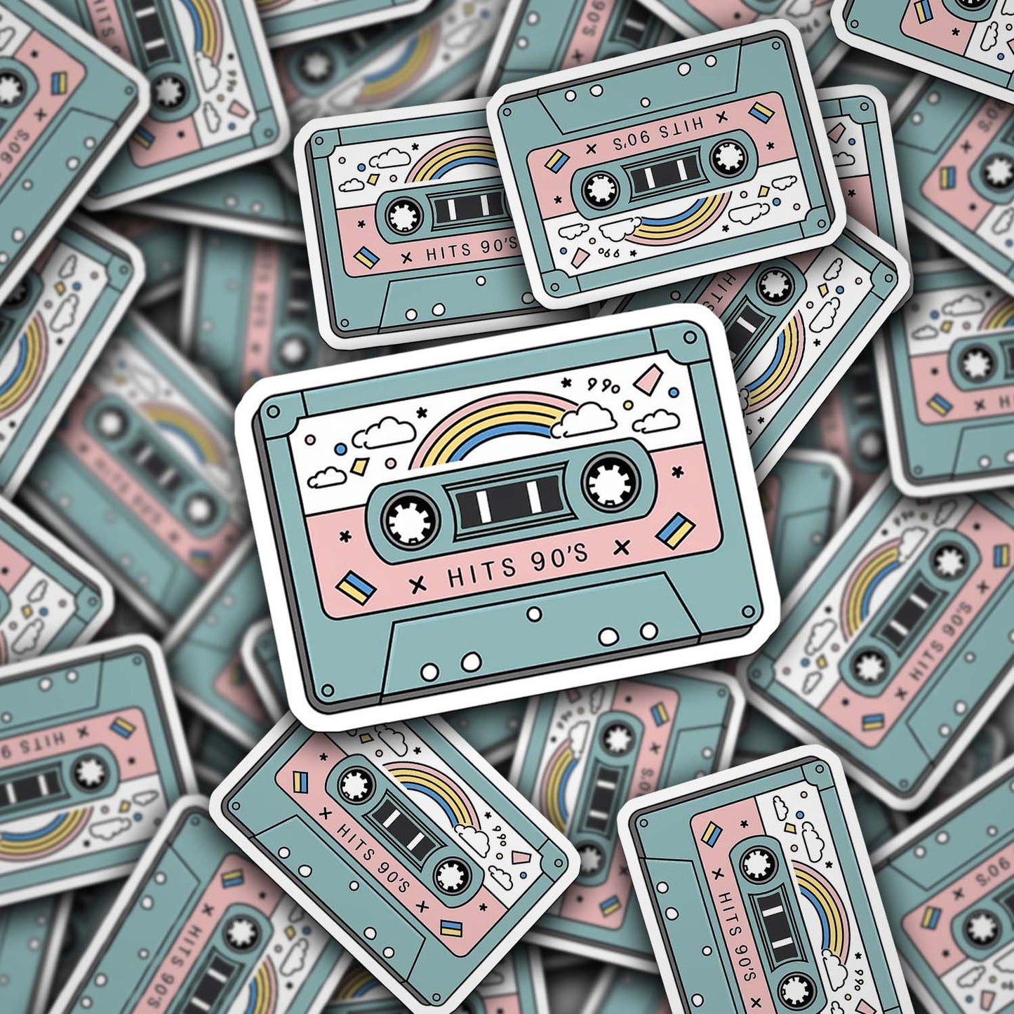 Retro 90βs Sticker β Weatherproof Vinyl for Laptops, Cups & More