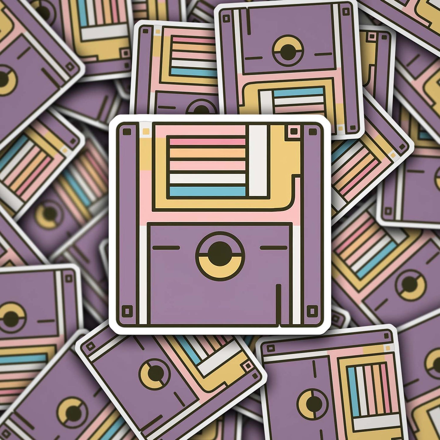 Retro 90βs Sticker β Weatherproof Vinyl for Laptops, Cups & More