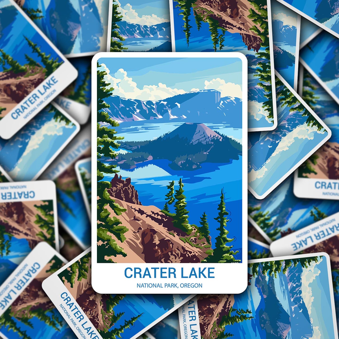 Crater Lake National Park Sticker – Durable Vinyl Sticker