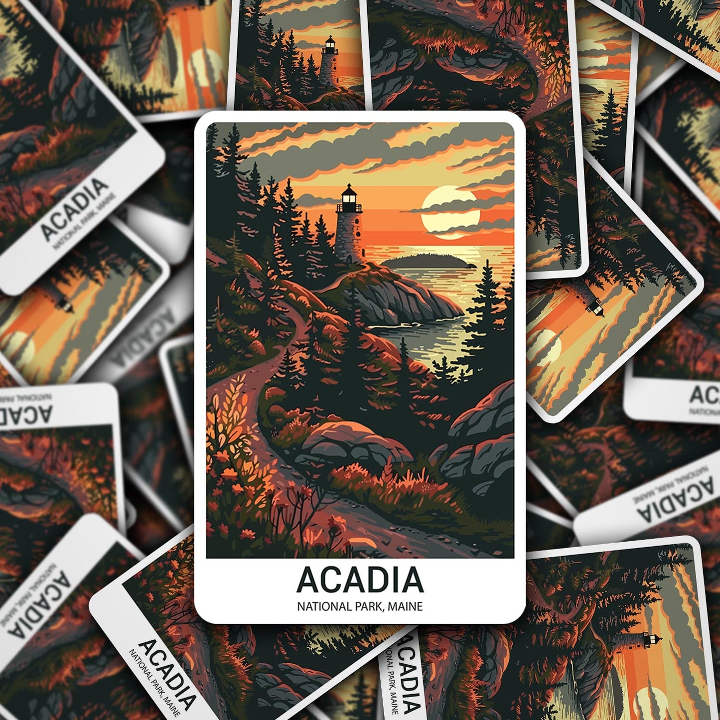 Acadia National Park Sticker – Durable Vinyl Sticker