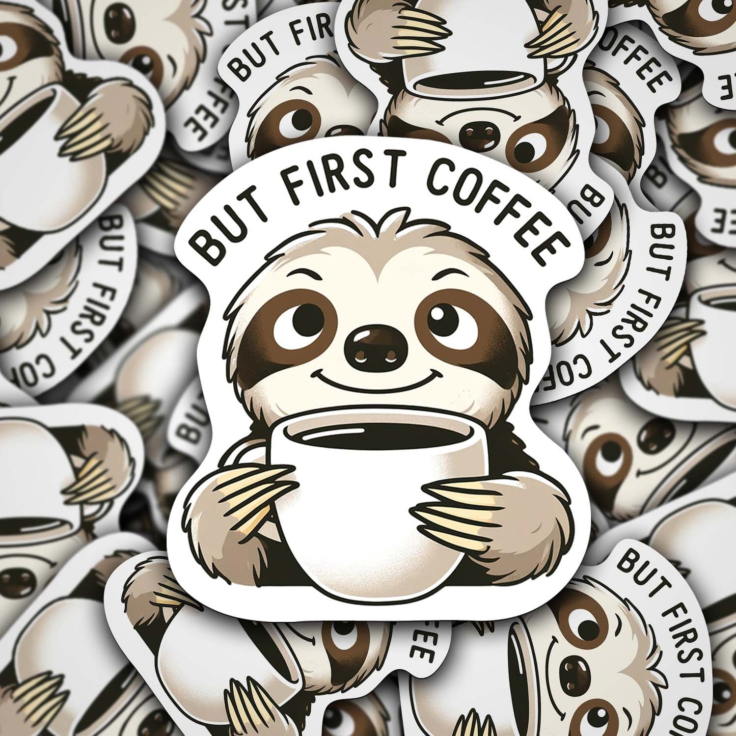 Sloths with Quotes Sticker β Cute Weatherproof Vinyl for Laptops, Cups & More