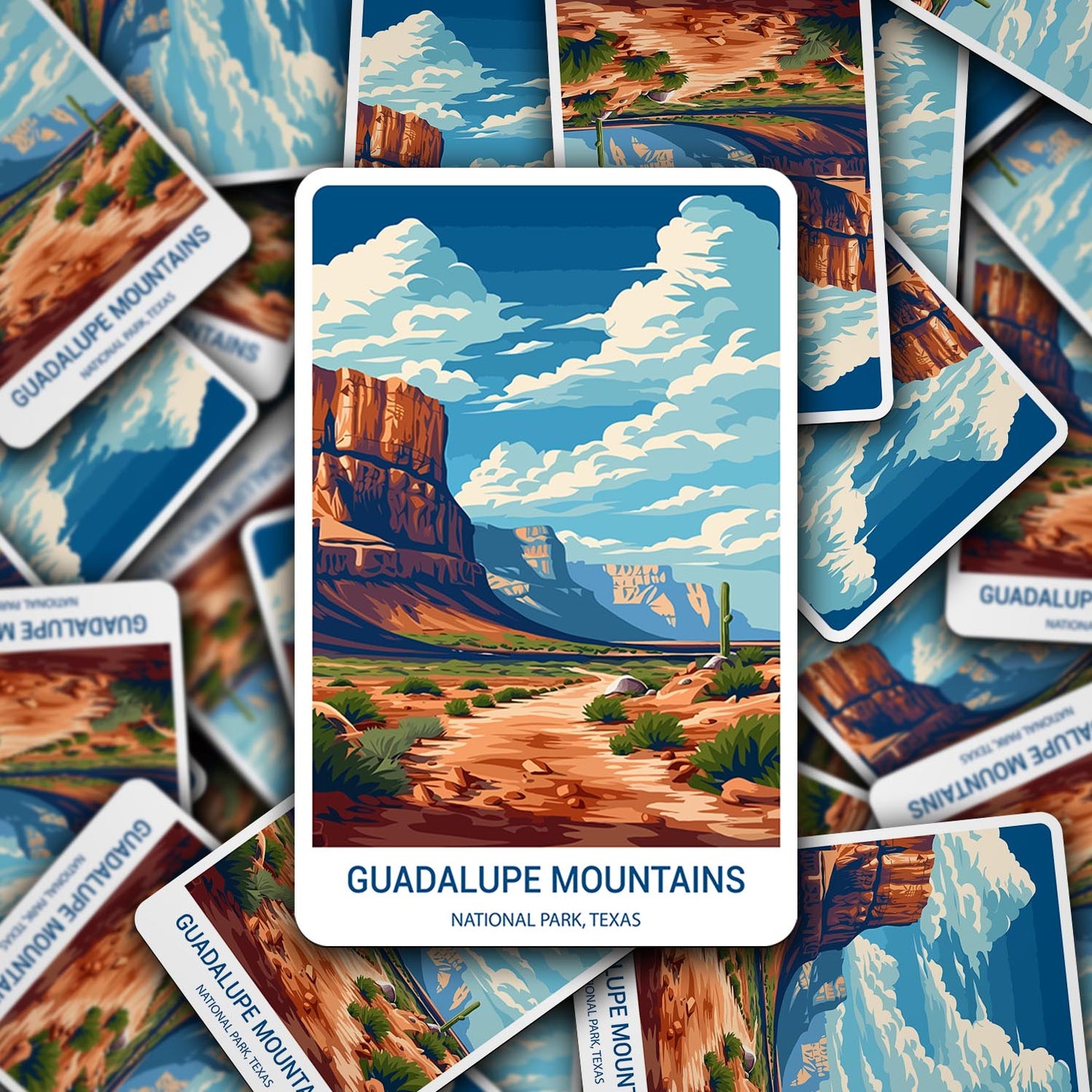 Guadalupe Mountains National Park Sticker – Durable Vinyl Sticker