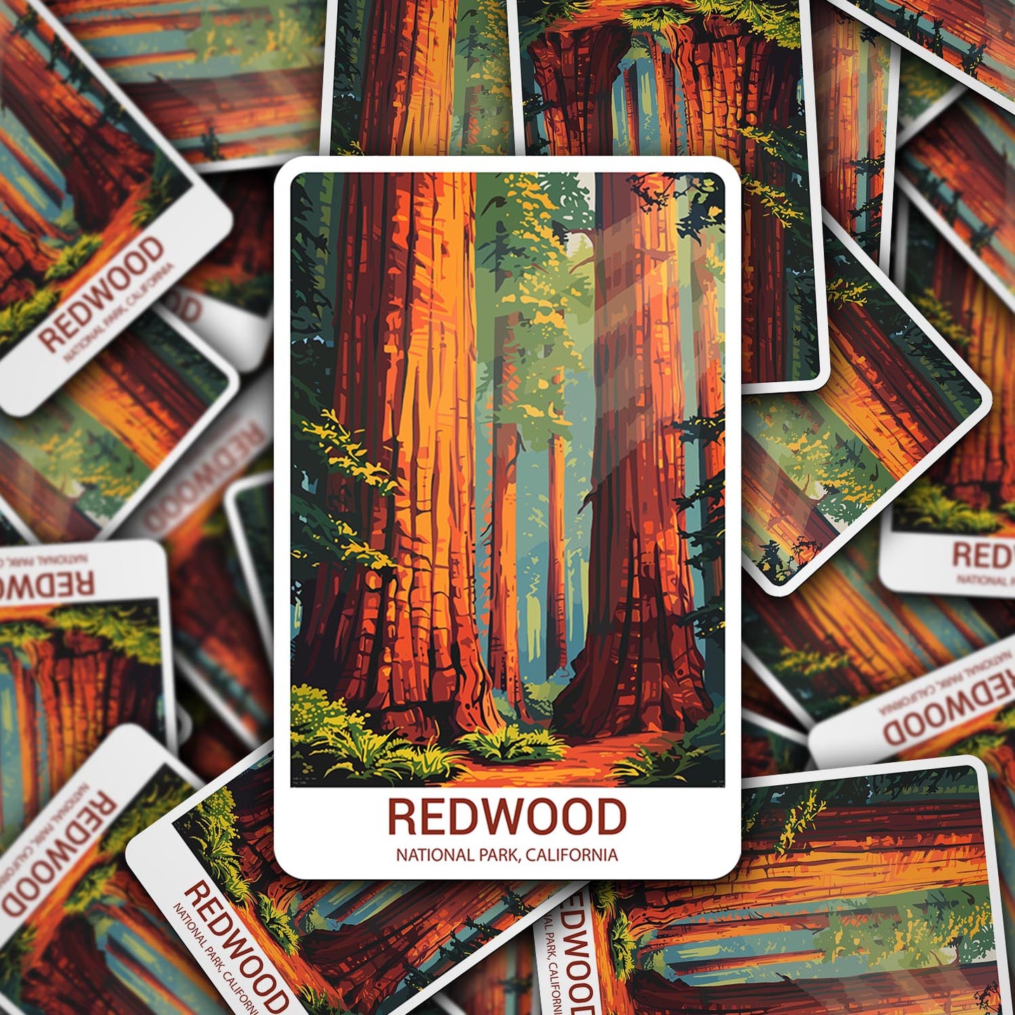 Redwood National Park Sticker – Durable Vinyl Sticker