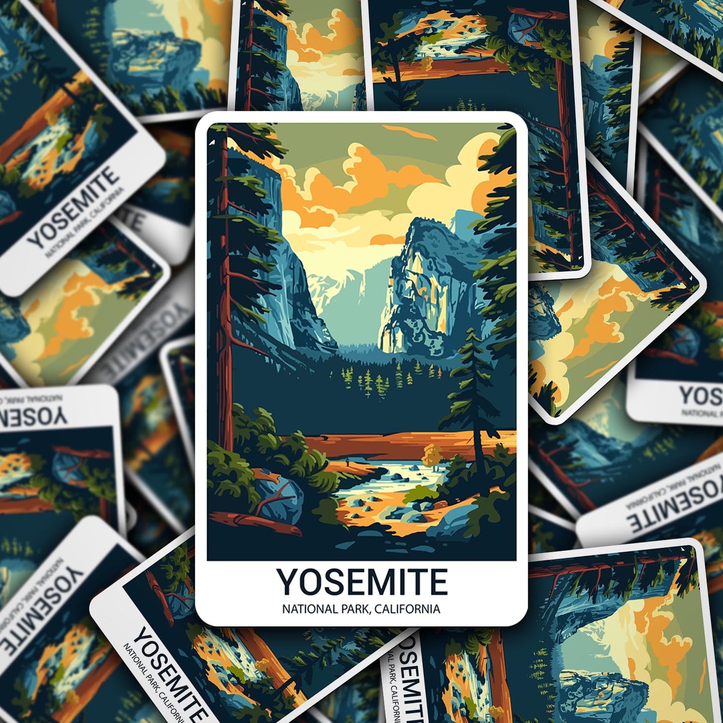 Yosemite National Park Sticker – Durable Vinyl Sticker
