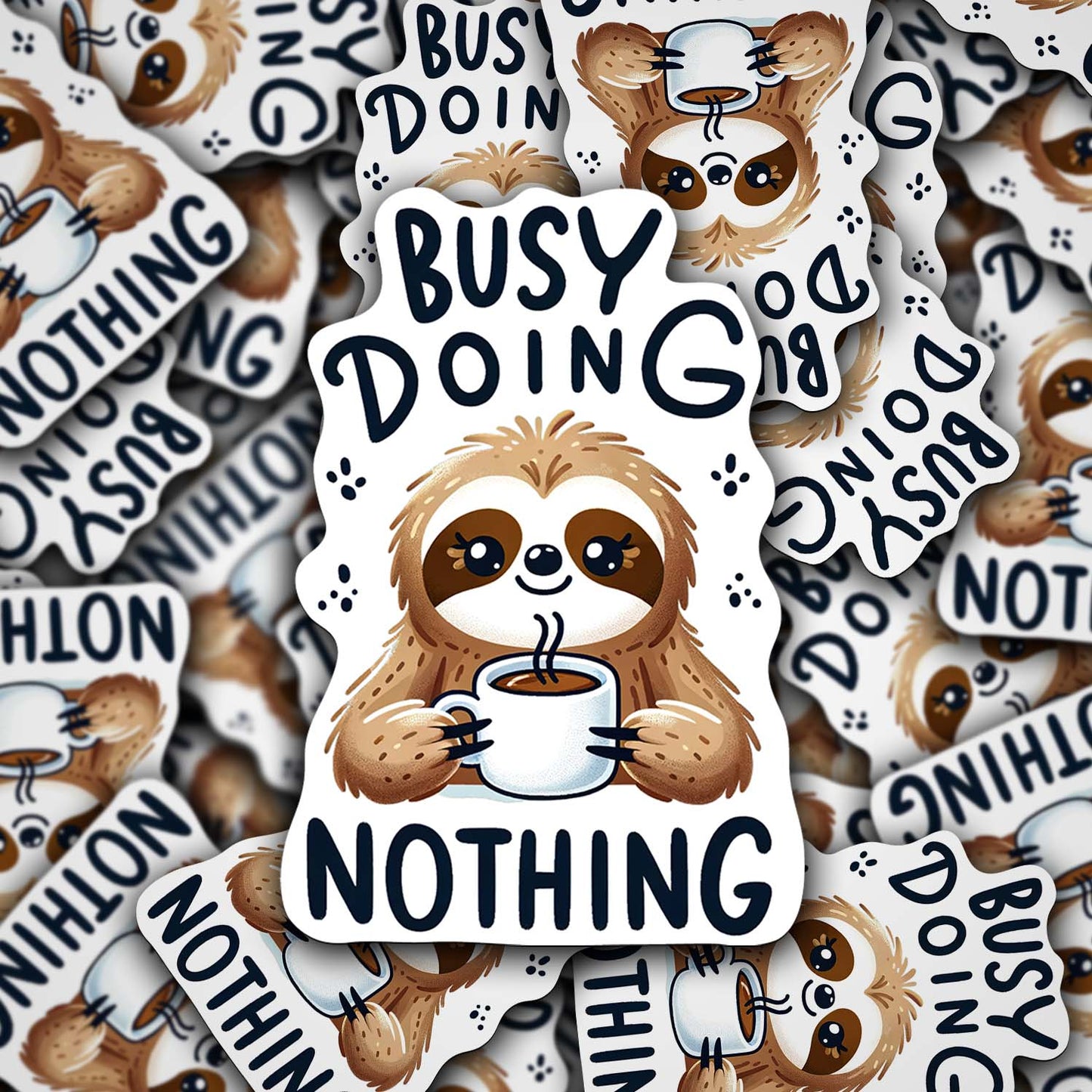 Sloths with Quotes Sticker β Cute Weatherproof Vinyl for Laptops, Cups & More