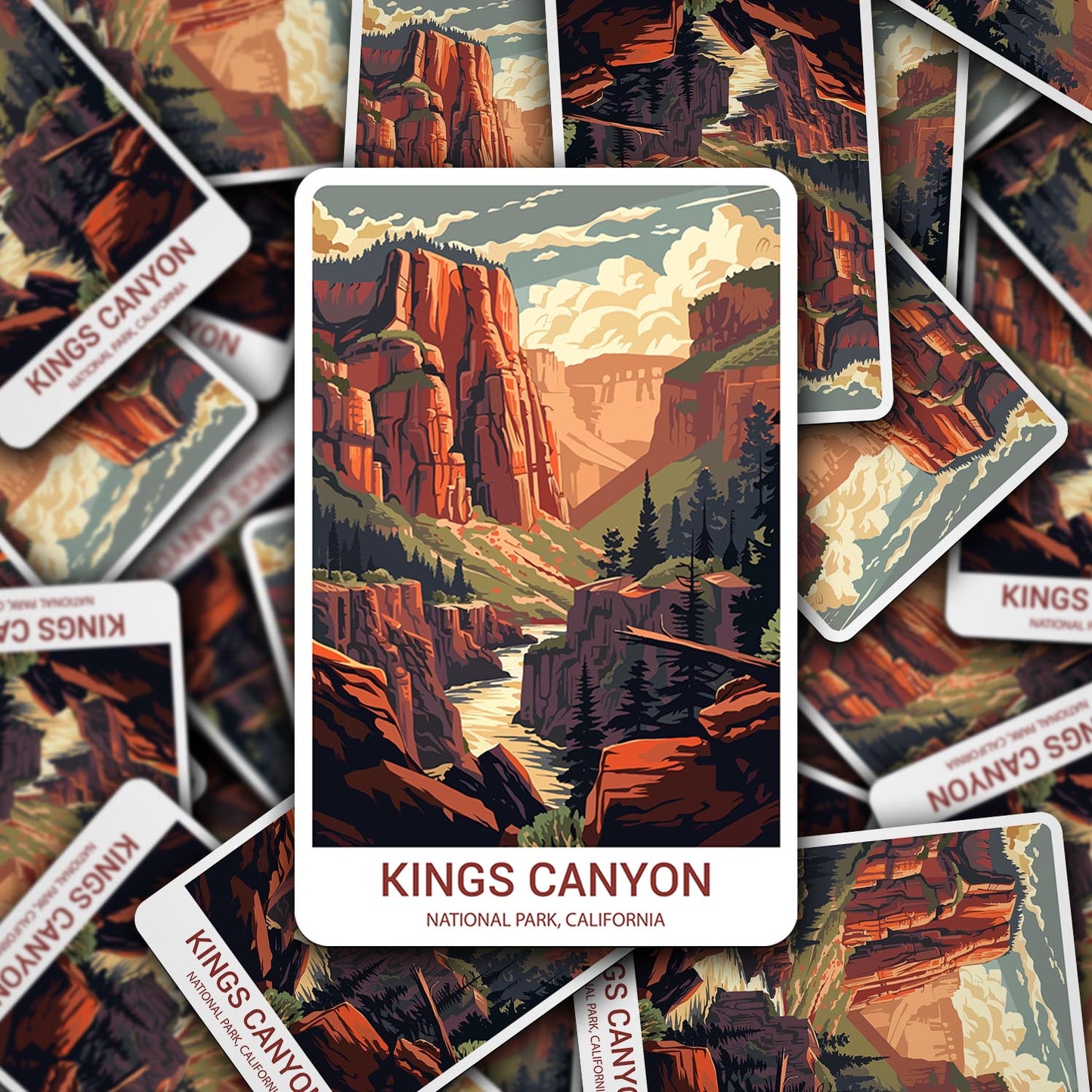 Kings Canyon National Park Sticker – Durable Vinyl Sticker
