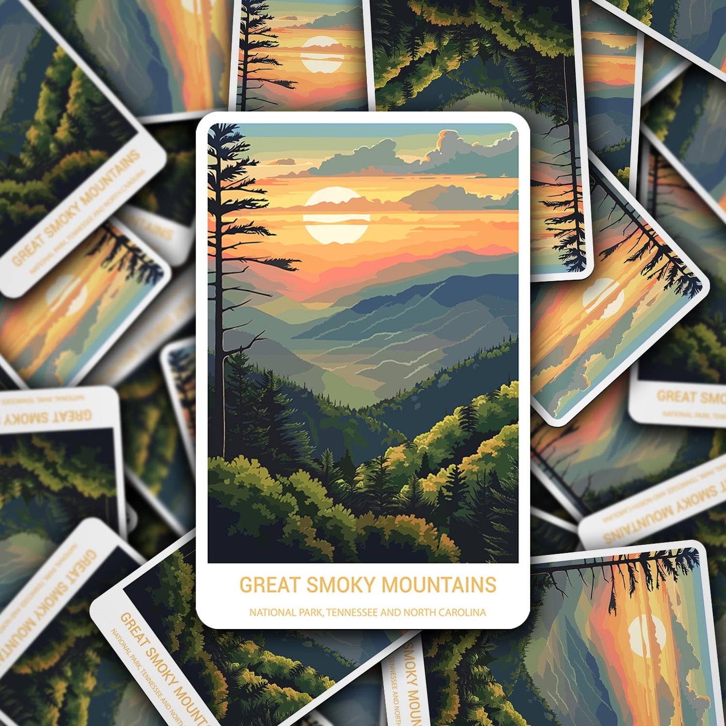 Great Smoky Mountains National Park Sticker – Durable Vinyl Sticker