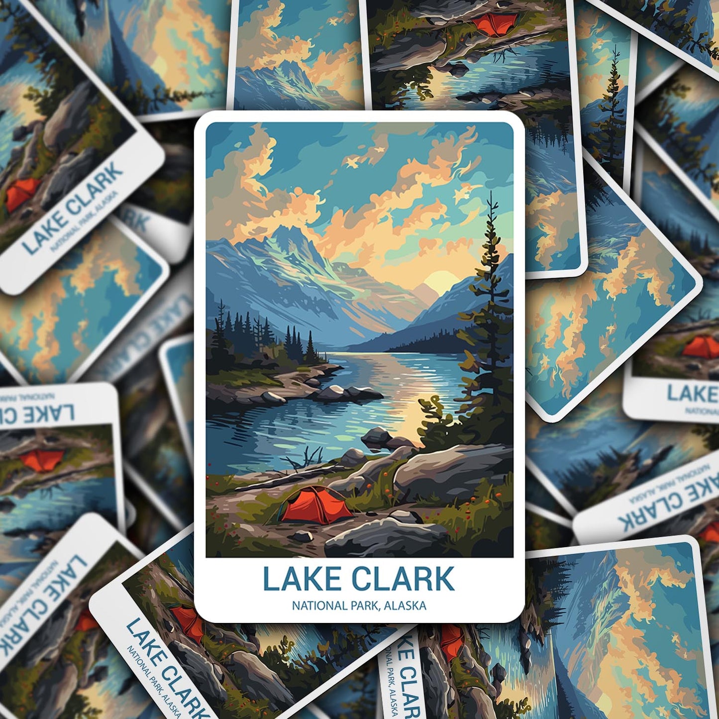 Lake Clark National Park Sticker – Durable Vinyl Sticker