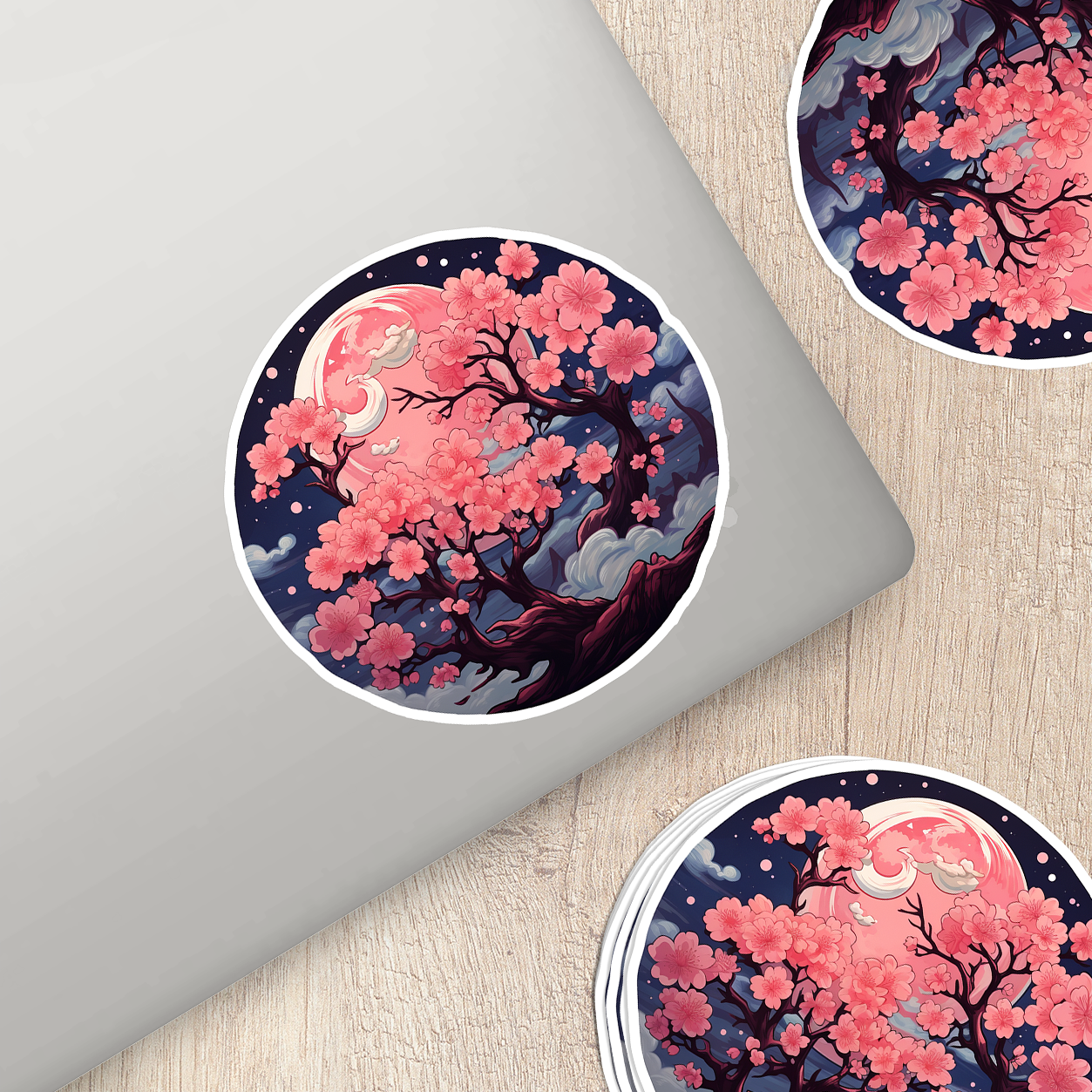 Cherry Blossom Vinyl Sticker - Embrace Nature's Beauty Anywhere You Go!