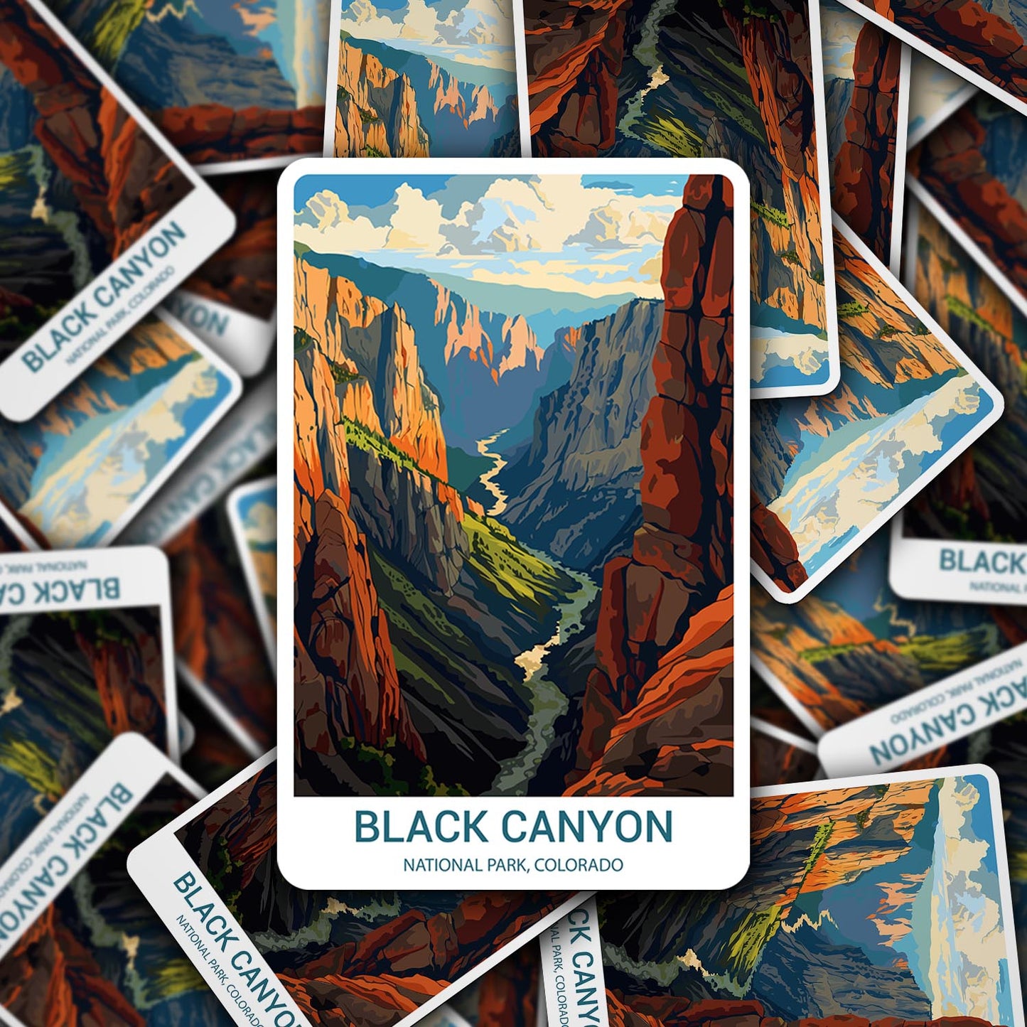 Black Canyon National Park Sticker – Durable Vinyl Sticker