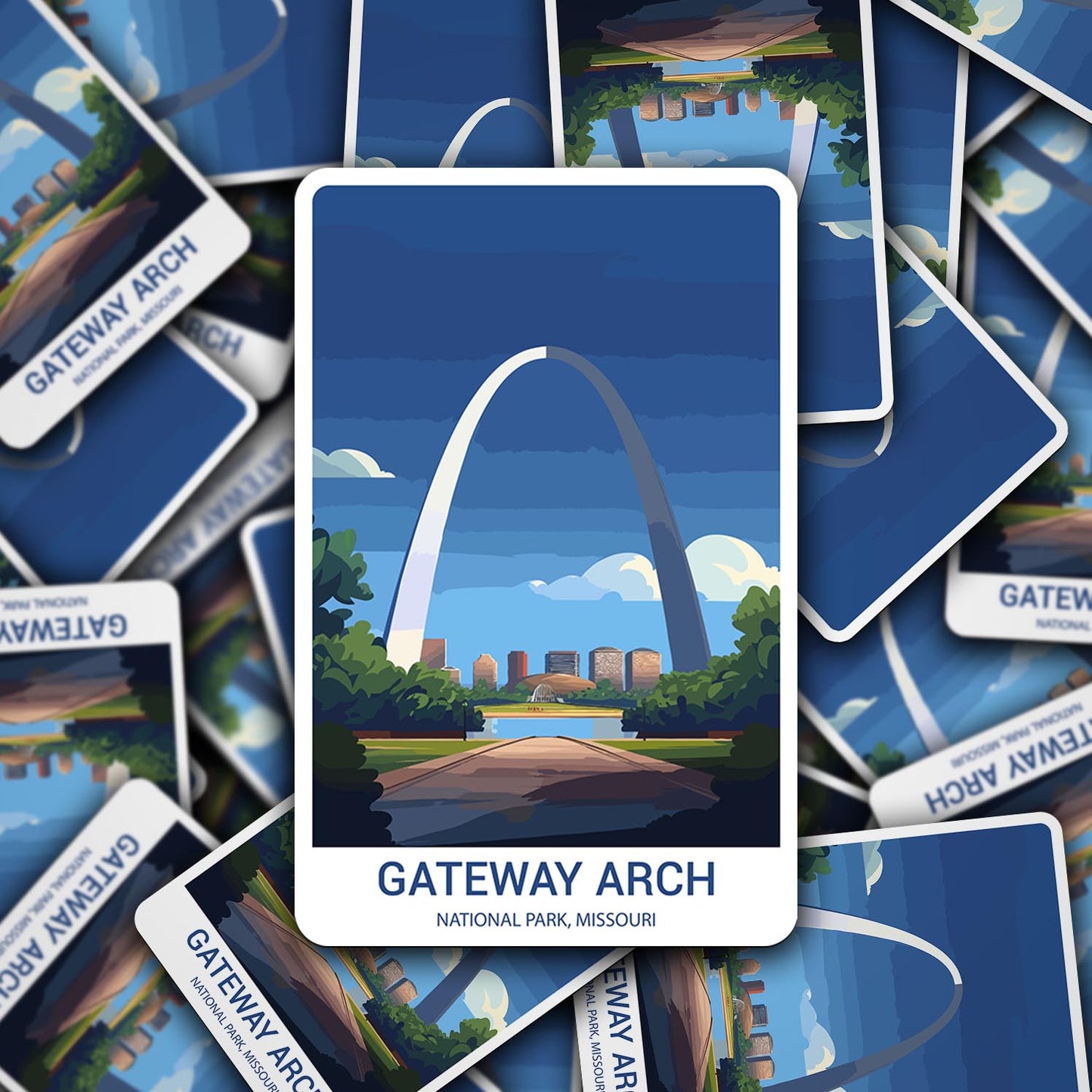 Gateway Arch National Park Sticker – Durable Vinyl Sticker