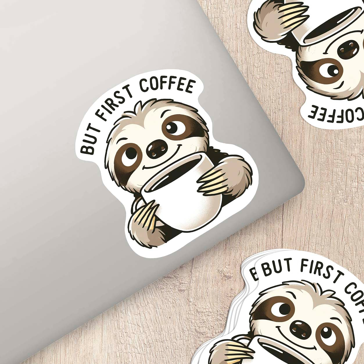 Sloths with Quotes Sticker β Cute Weatherproof Vinyl for Laptops, Cups & More