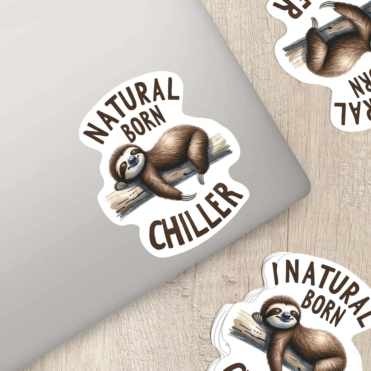 Sloths with Quotes Sticker β Cute Weatherproof Vinyl for Laptops, Cups & More
