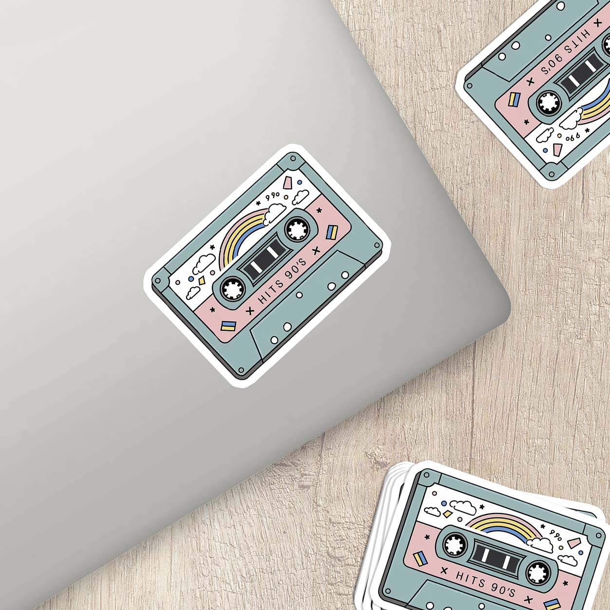 Retro 90βs Sticker β Weatherproof Vinyl for Laptops, Cups & More