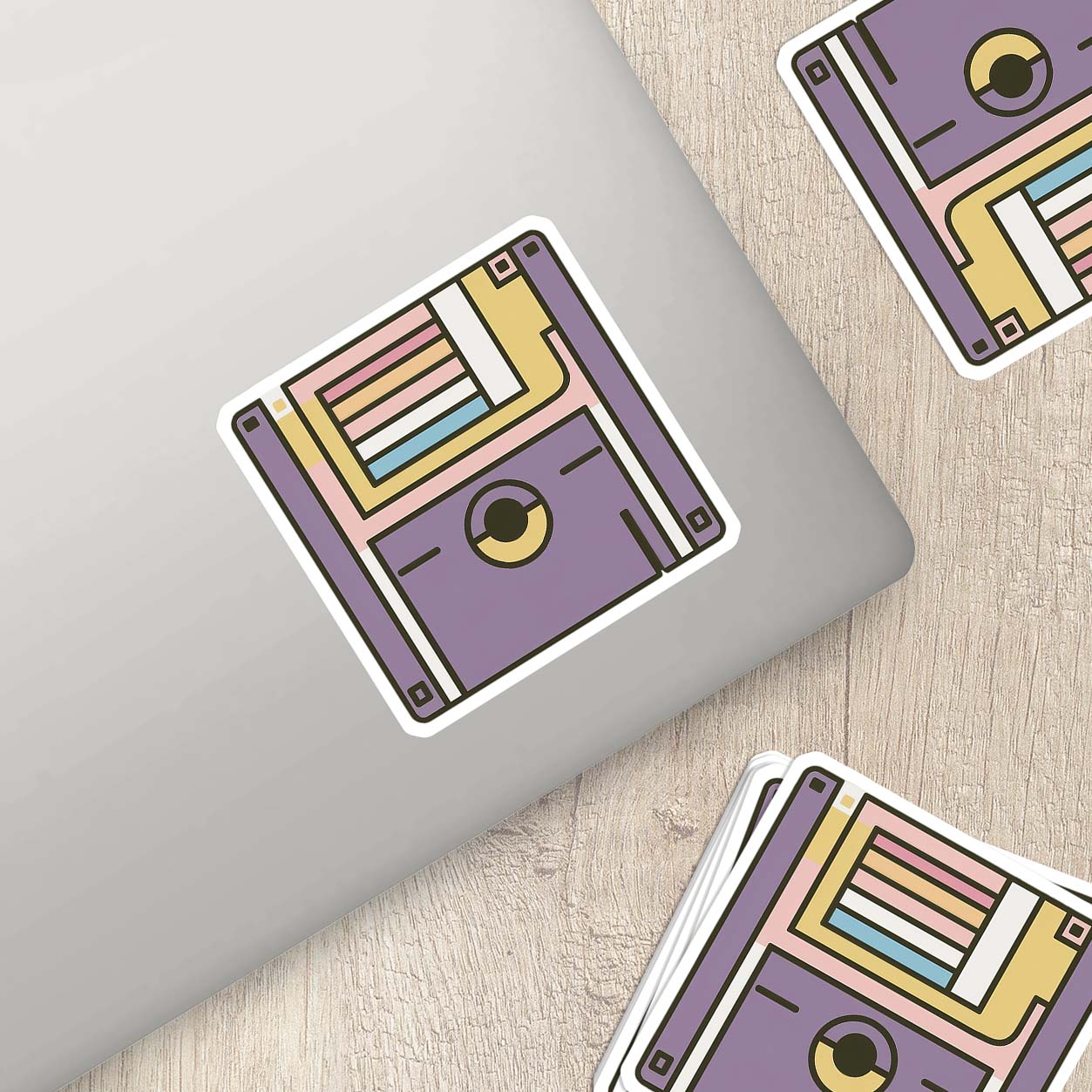 Retro 90βs Sticker β Weatherproof Vinyl for Laptops, Cups & More