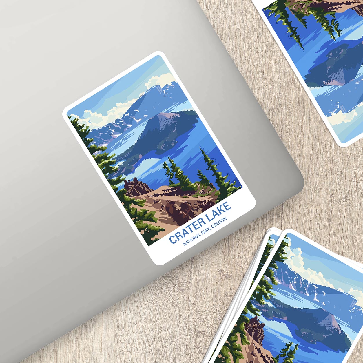 Crater Lake National Park Sticker – Durable Vinyl Sticker