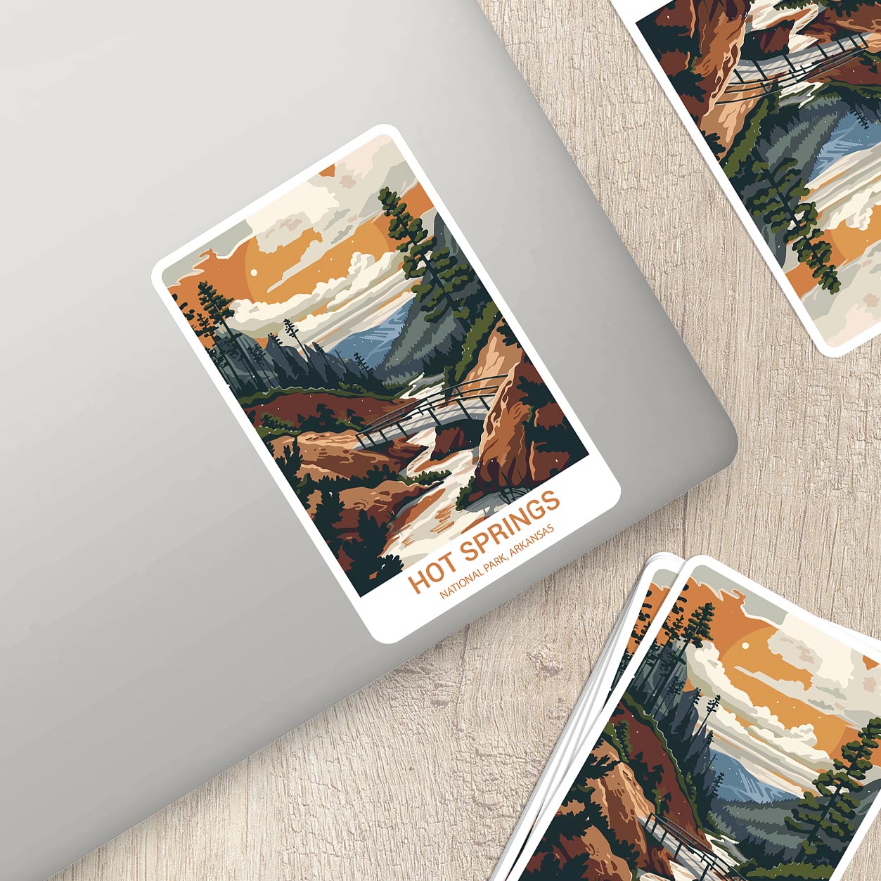 Hot Springs National Park Sticker – Durable Vinyl Sticker