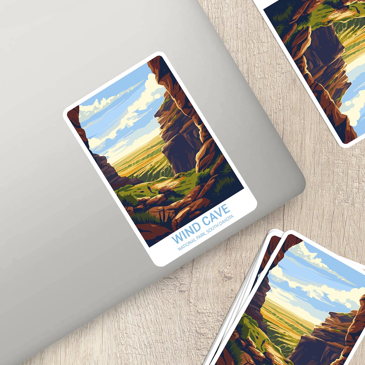 Wind Cave National Park Sticker – Durable Vinyl Sticker