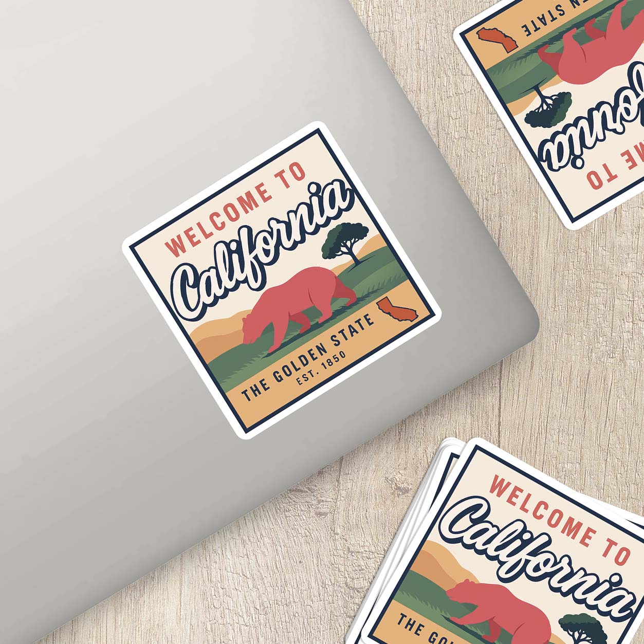 Welcome to California Vinyl Sticker – Vintage State Travel Decal