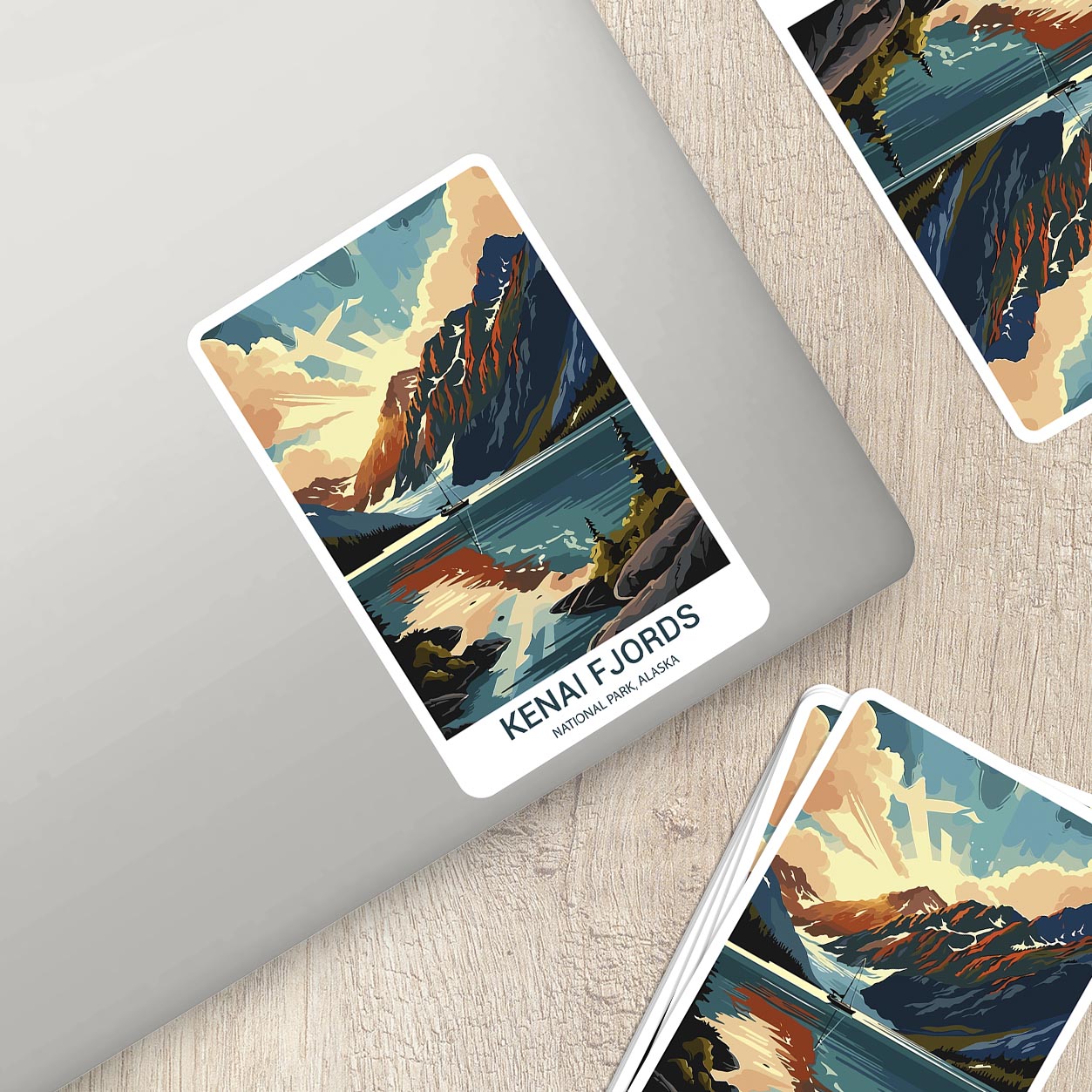 Kenai Fjords National Park Sticker – Durable Vinyl Sticker