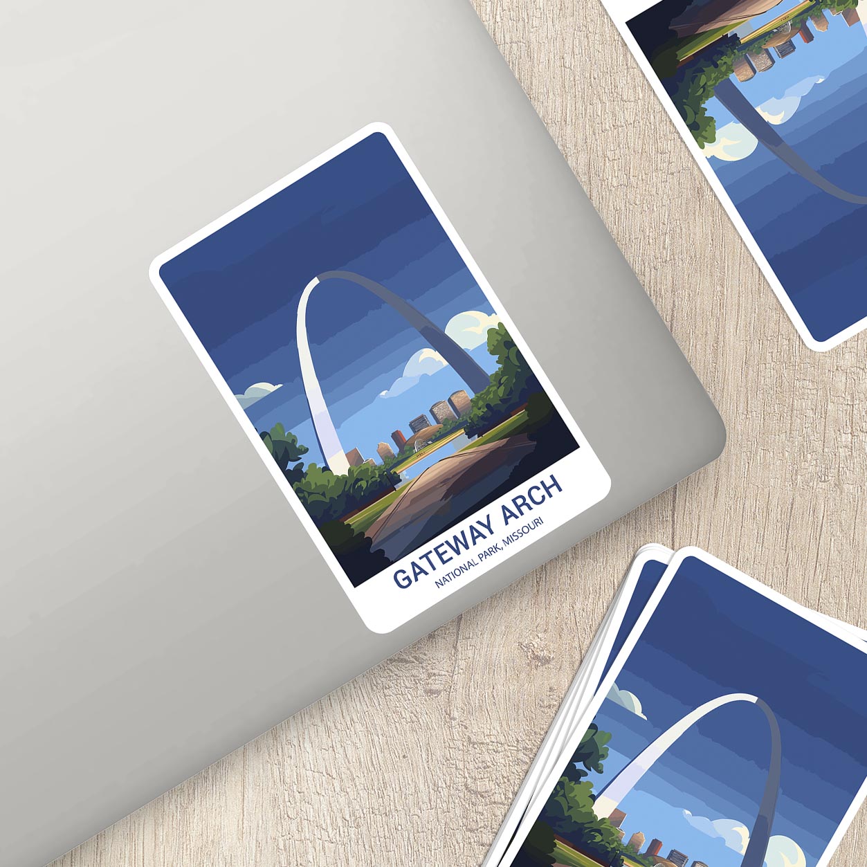 Gateway Arch National Park Sticker – Durable Vinyl Sticker