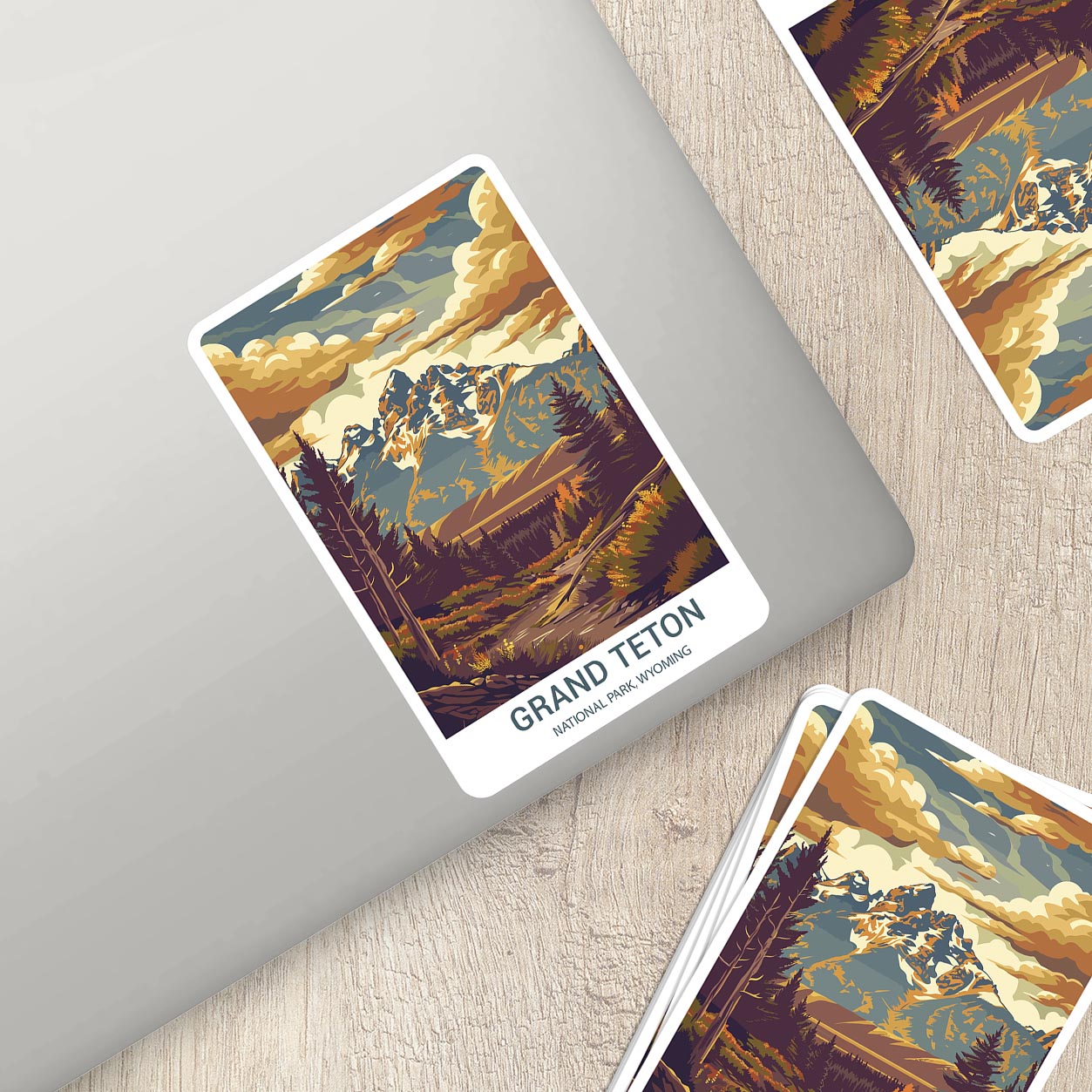 Grand Teton National Park Sticker – Durable Vinyl Sticker
