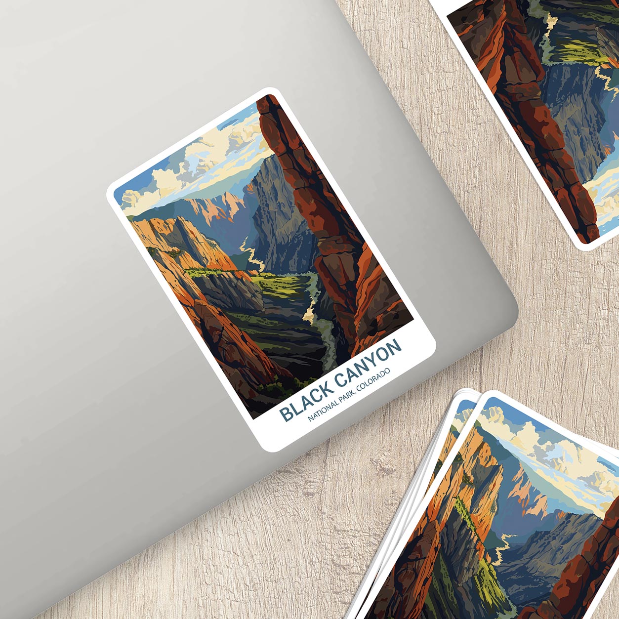 Black Canyon National Park Sticker – Durable Vinyl Sticker