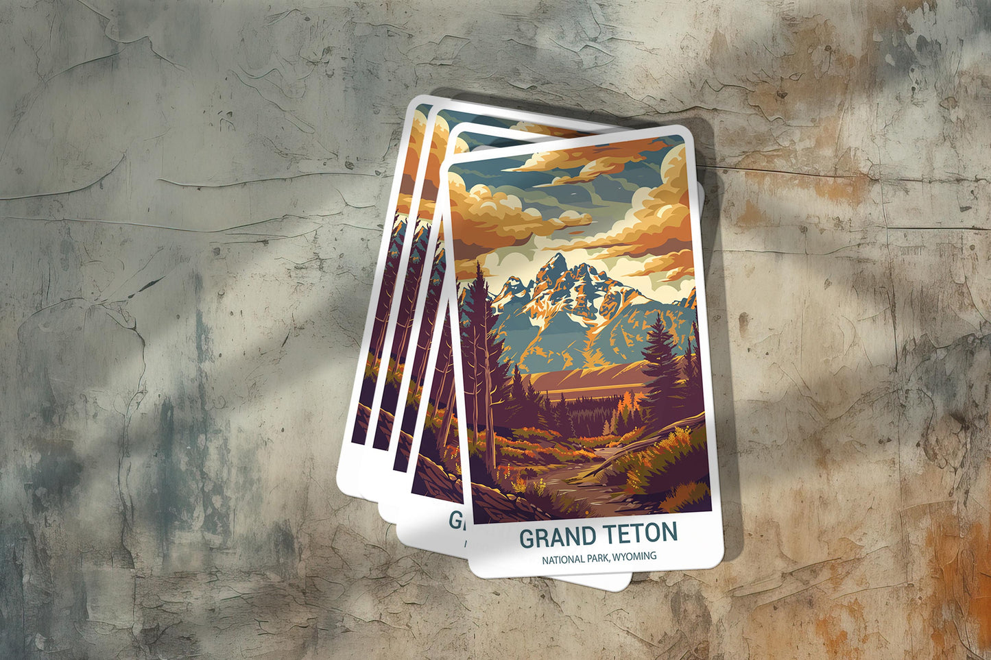 Grand Teton National Park Sticker – Durable Vinyl Sticker