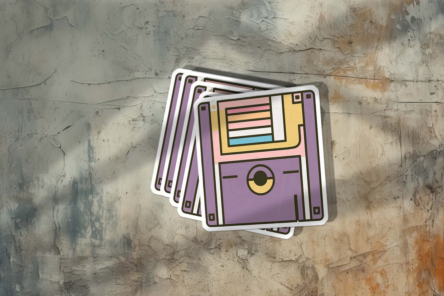 Retro 90βs Sticker β Weatherproof Vinyl for Laptops, Cups & More