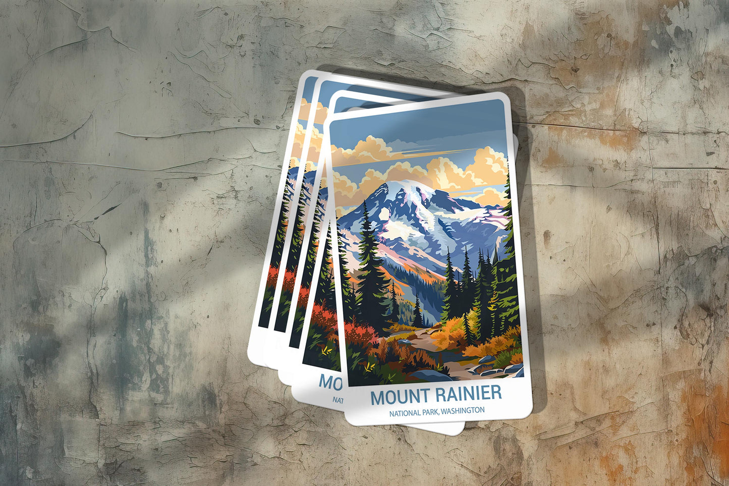 Mount Rainer National Park Sticker – Durable Vinyl Sticker
