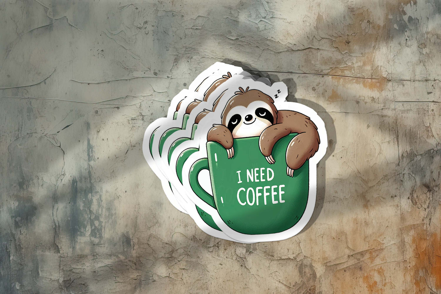Sloths with Quotes Sticker β Cute Weatherproof Vinyl for Laptops, Cups & More