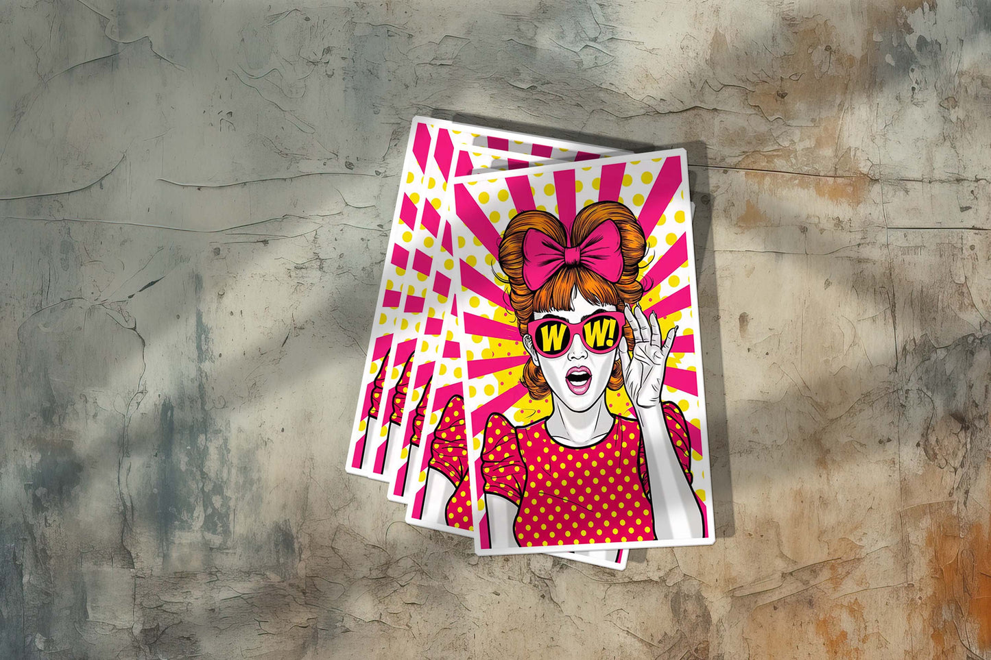 Retro Lady Sticker – Vintage-Inspired Weatherproof Vinyl for Laptops & More