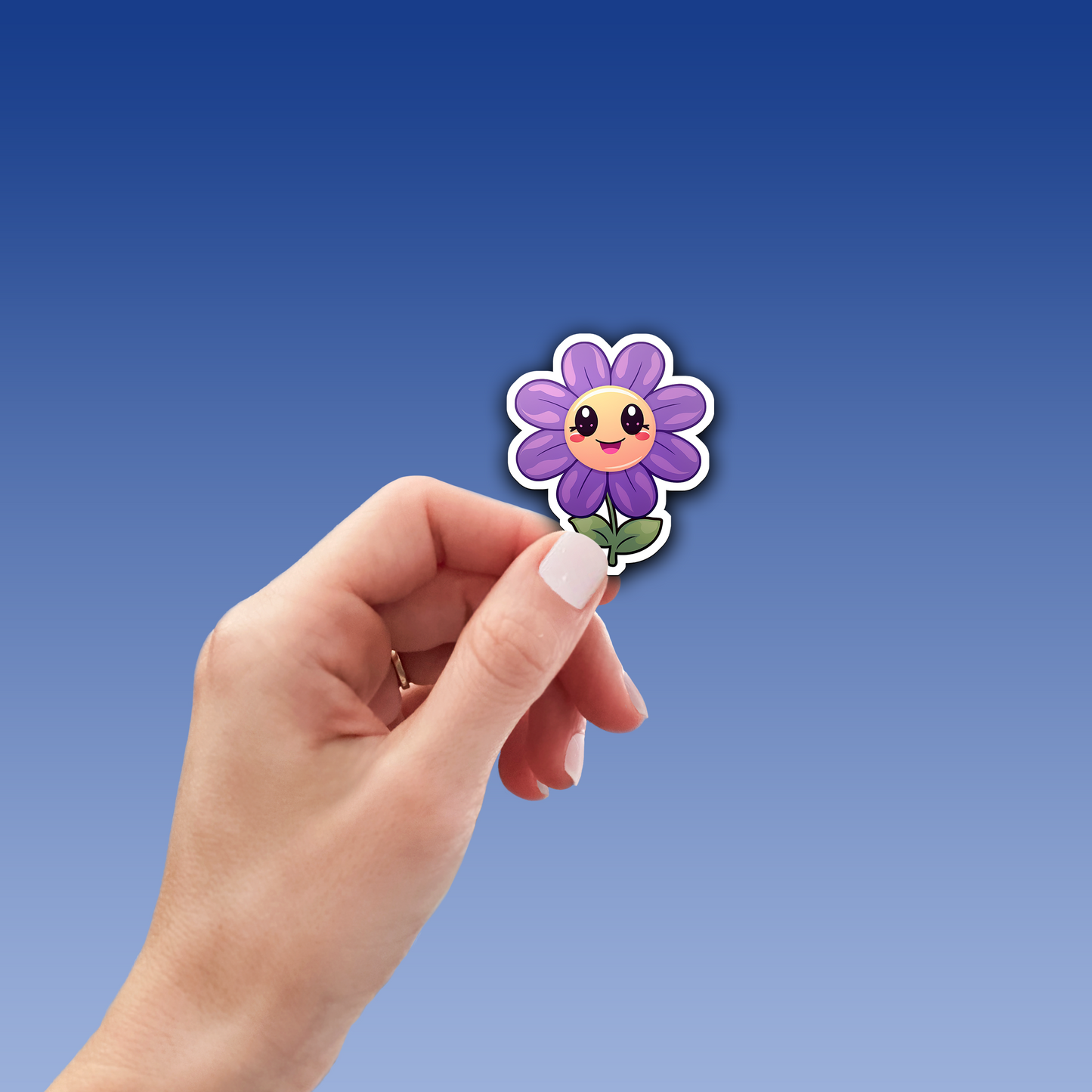 Charming Flower Vinyl Sticker - Blossom Your World with Delight