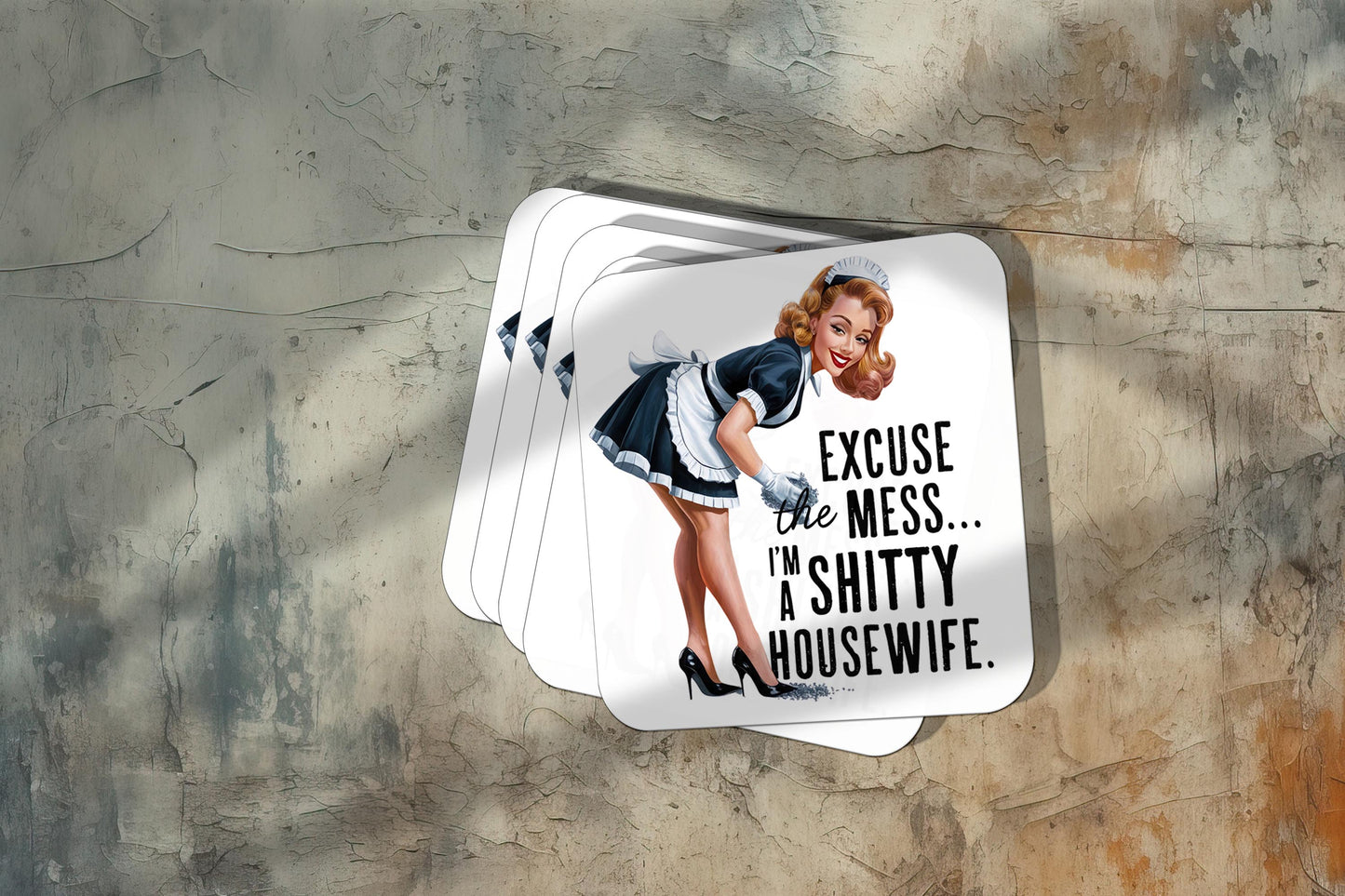 Sarcastic Pinup Girl Sticker β Weatherproof Vinyl for Laptops & Water Bottles