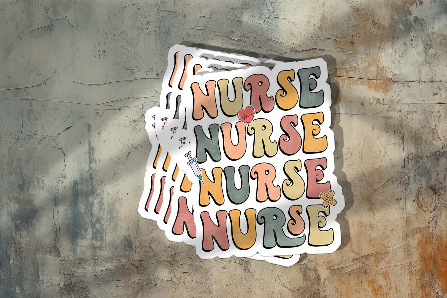 Cute Nurse Sticker – Weatherproof Vinyl for Water Bottles, Laptops & More