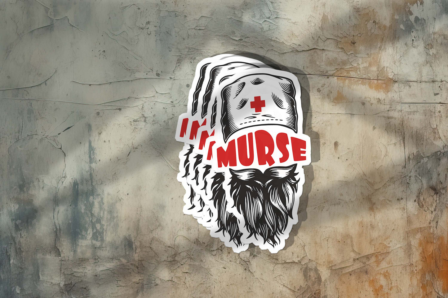Cute Nurse Sticker – Weatherproof Vinyl for Water Bottles, Laptops & More